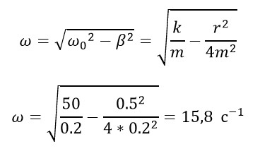 Задача №3. Затухающие колебания