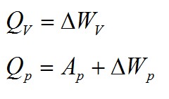 Задача №3. Изменение внутренней энергии при изобарном и изохорном процессе